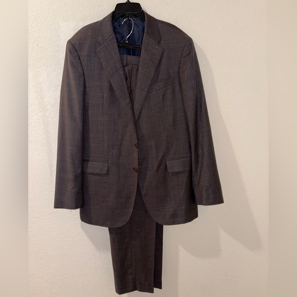 Jos A Banks Suit Reserve Liberty Men's Brown Suit PANTS AND JACKET 44L/38W - Picture 3 of 10